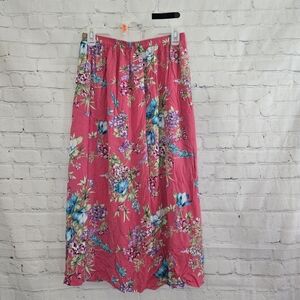 VTG 90s Southern Spring Floral Skirt Sz Lg Romantic Fairy Whimsical CottageCore
